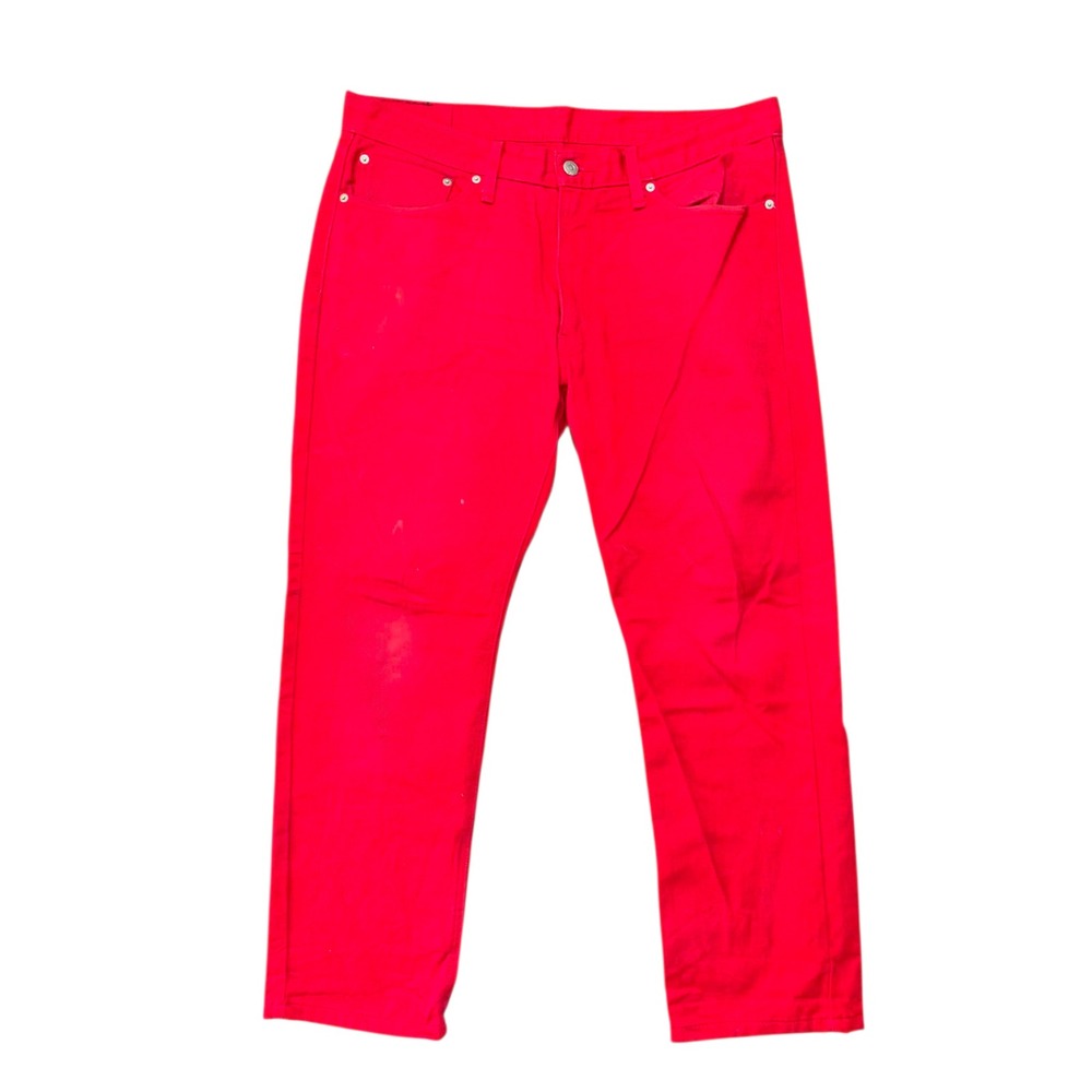 Levis 541 Athletic Taper Jeans Mens 36x30 Red Denim Pants 100% Cotton 541-0925